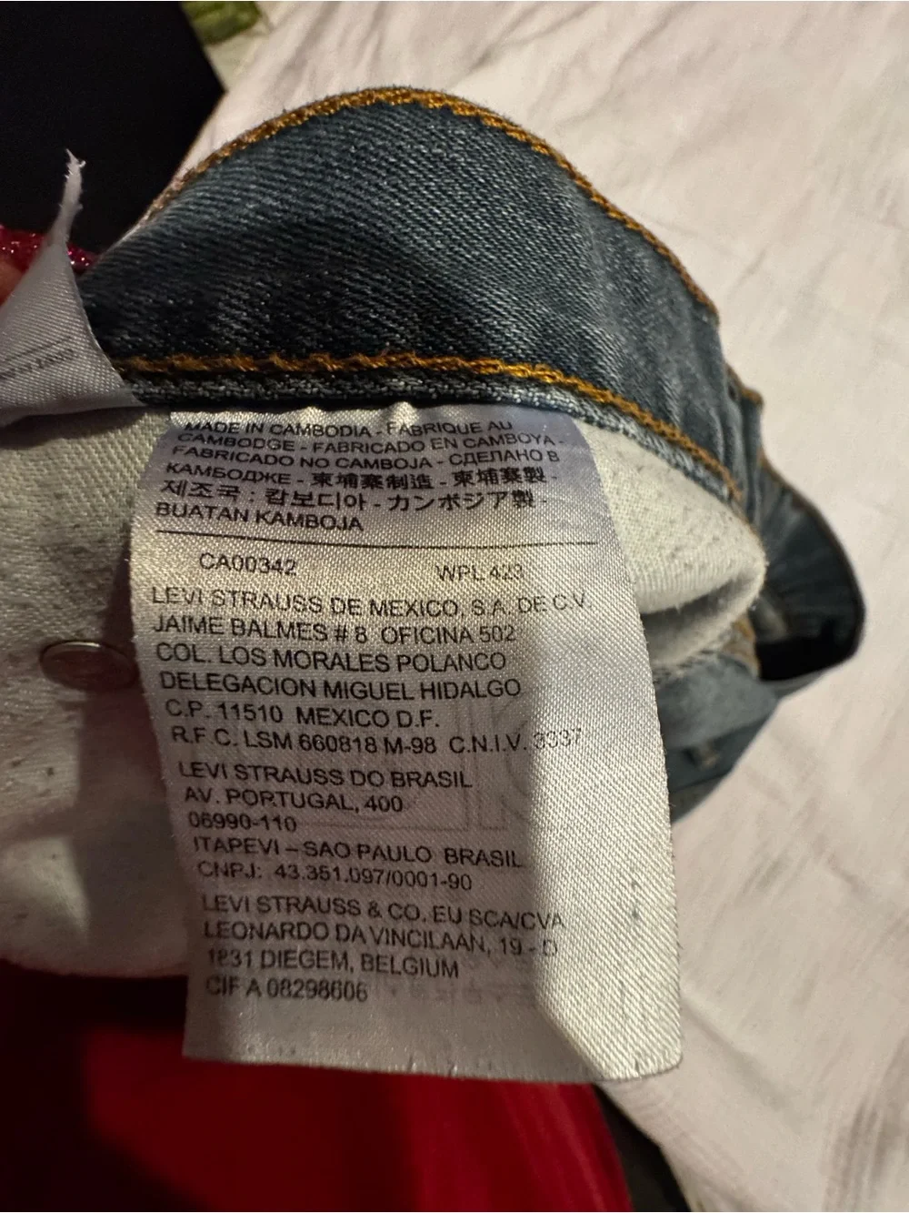 Levi's 559 Relaxed Straight Leg Jeans Men's 38x32 Blue Medium Wash Denim